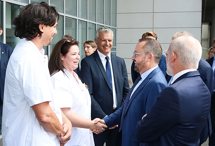 Visite officielle du Ministre de la Santé au Centre Hospitalier de la Côte Basque