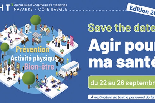 Save the date : Semaine « Agir pour ma santé » pour le personnel du GHT 22-26 septembre