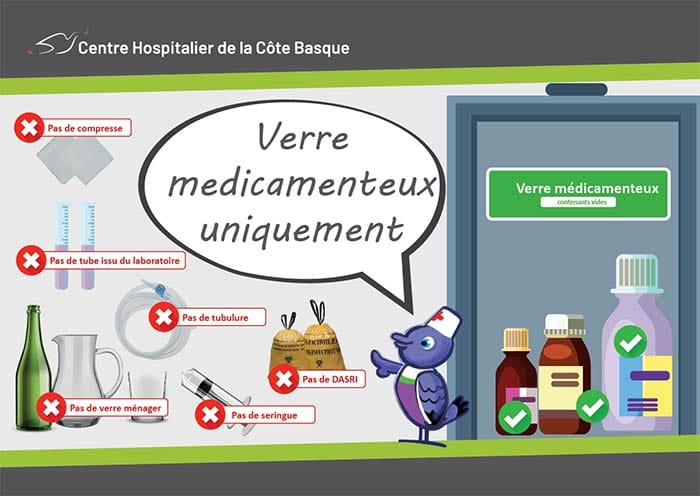Les infos de DD : DD vous rappelle les bonnes pratiques dans la filière de tri »Verre médicamenteux »