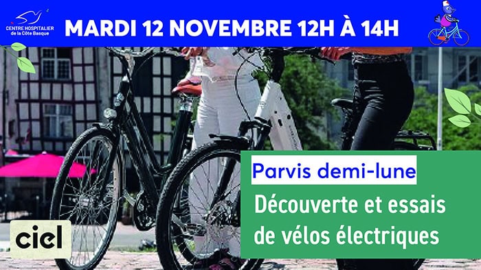 Mobilité durable : Découverte et essais de vélos électriques mardi 12 novembre