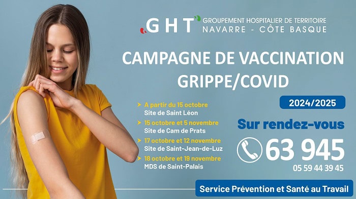 Vaccination grippe-Covid : ouverture de la campagne de vaccination pour le personnel
