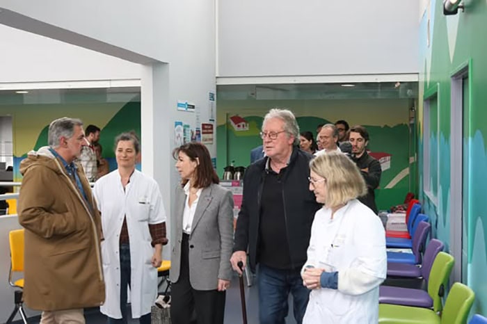 Visite en cancérologie de Mme Maider AROSTEGUY, Maire de Biarritz le jeudi 13 mars