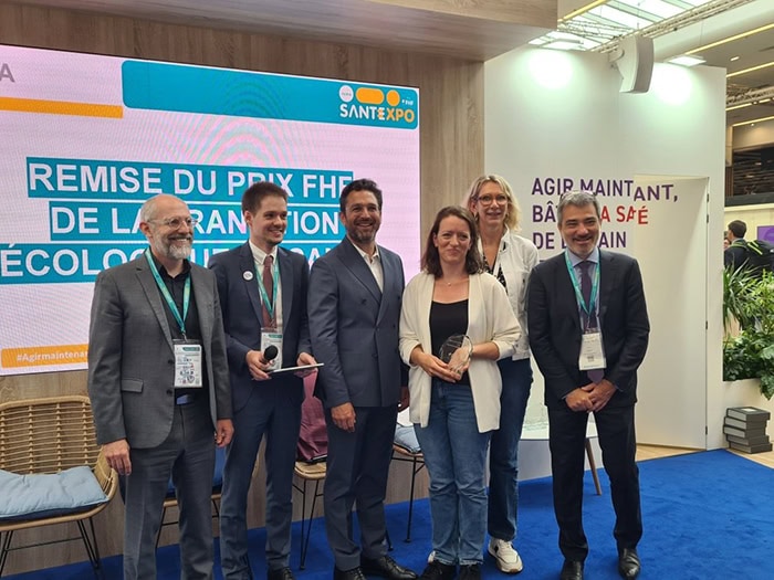 Les infos de DD : Le CHCB lauréat du prix transition écologique de la FHF à Santé Expo