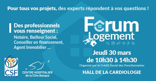 A vos agendas : Forum logement pour les agents du CHCB – jeudi 30 mars