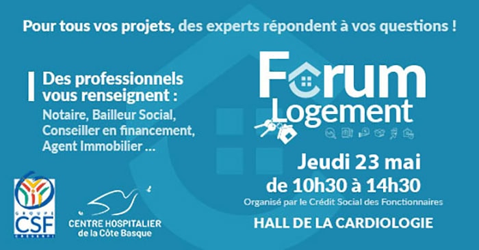A vos agendas : 2ème Forum logement pour les agents du CHCB – jeudi 23 mai