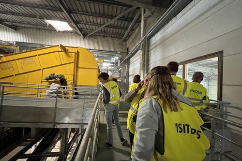 Les professionnels du GHT impliqués dans la démarche de transformation écologique accueilli sur le Pôle de traitement des déchets CANOPIA à Bayonne