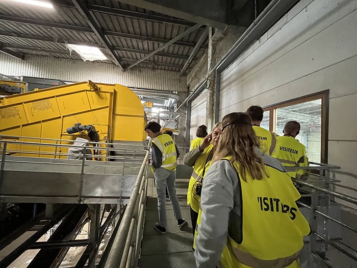 Les professionnels du GHT impliqués dans la démarche de transformation écologique accueilli sur le Pôle de traitement des déchets CANOPIA à Bayonne