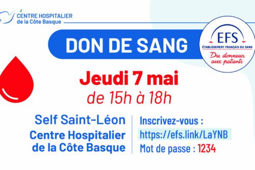 Collecte de sang au Self St léon – Jeudi 7 mai 2026