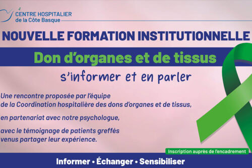 Nouvelle formation institutionnelle : Don d’organes et de tissus, s’informer et en parler