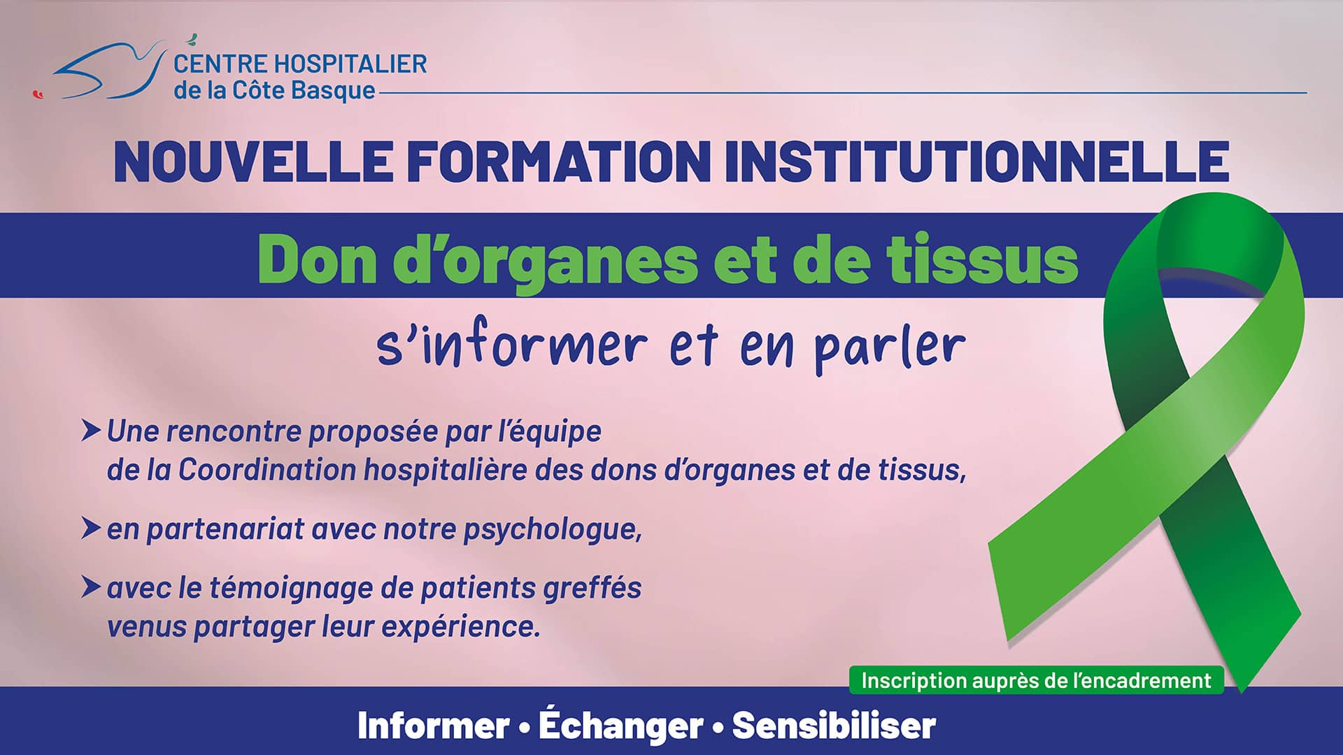 Nouvelle formation institutionnelle : Don d’organes et de tissus, s’informer et en parler
