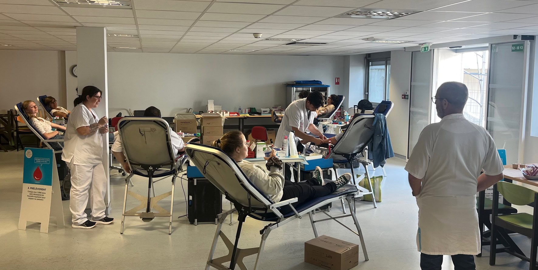 Nouvelle mobilisation réussie pour le don du sang au CHCB